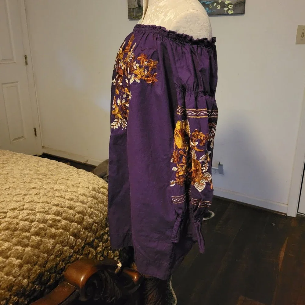 EUC Free People Off The Shoulder Mini Dress - Picture 4 of 8